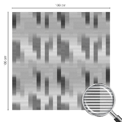 Witraż przyklejany na okno folia matowa Graficzna siatka