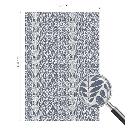 Folia okienna dekoracyjna witraż Liście wzorzyste