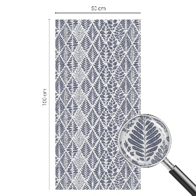 Folia okienna dekoracyjna witraż Liście wzorzyste