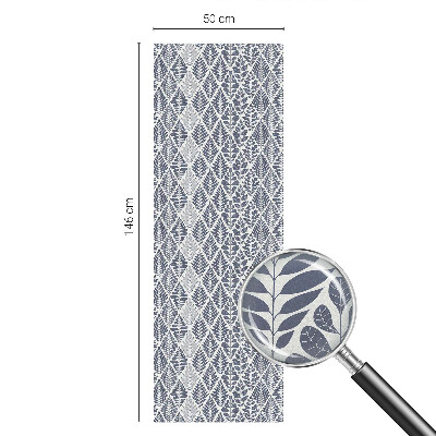 Folia okienna dekoracyjna witraż Liście wzorzyste