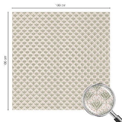 Witraż przyklejany na okno folia matowa Roślinne ornamenty