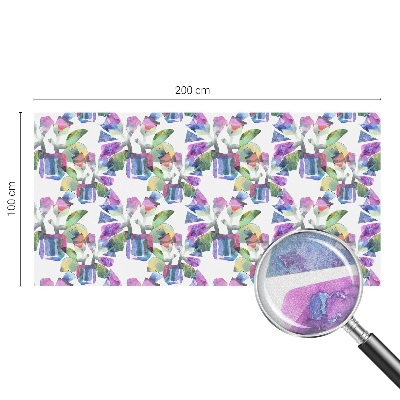 Witraż przyklejany na okno folia matowa Kolorowa abstrakcja