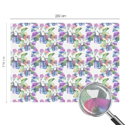 Witraż przyklejany na okno folia matowa Kolorowa abstrakcja