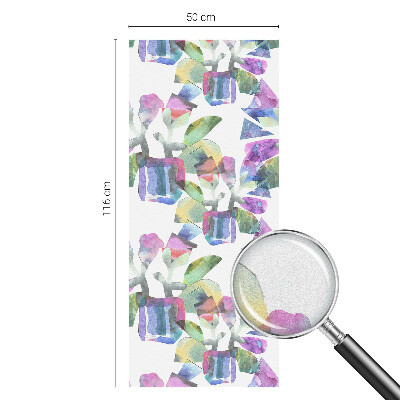 Witraż przyklejany na okno folia matowa Kolorowa abstrakcja