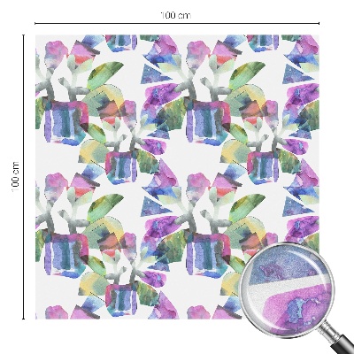 Witraż przyklejany na okno folia matowa Kolorowa abstrakcja