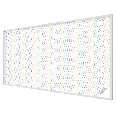 Folia mleczna na okno wzór witraż Tęczowe linie