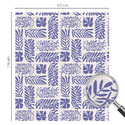 Folia okienna dekoracyjna witraż Roślinne desenie