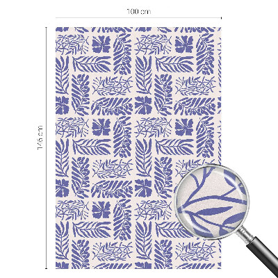 Folia okienna dekoracyjna witraż Roślinne desenie