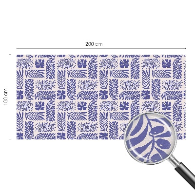 Folia okienna dekoracyjna witraż Roślinne desenie