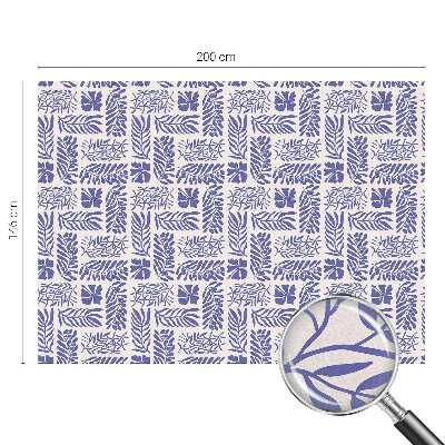 Folia okienna dekoracyjna witraż Roślinne desenie