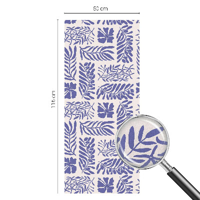 Folia okienna dekoracyjna witraż Roślinne desenie