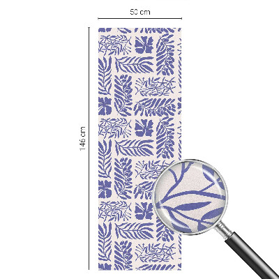 Folia okienna dekoracyjna witraż Roślinne desenie