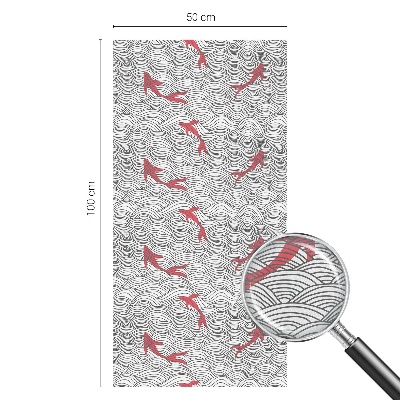 Folia mleczna na okno wzór witraż Falujący wzór
