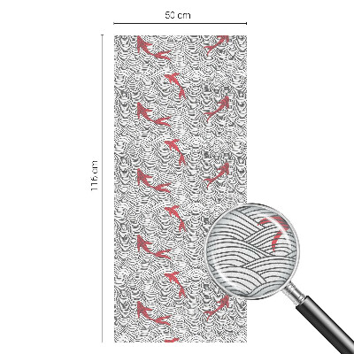 Folia mleczna na okno wzór witraż Falujący wzór