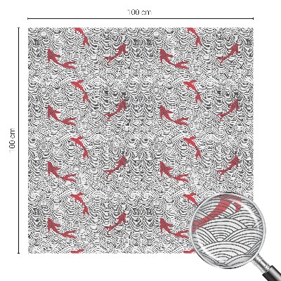 Folia mleczna na okno wzór witraż Falujący wzór