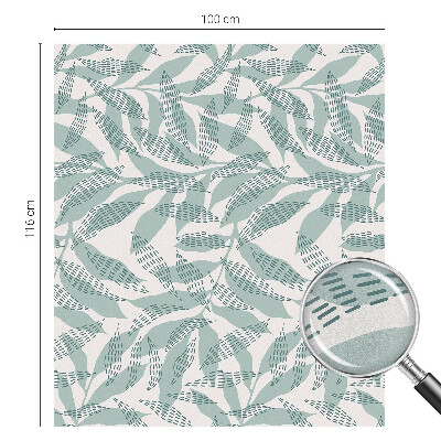 Witraż przyklejany na okno folia matowa Zielone liście