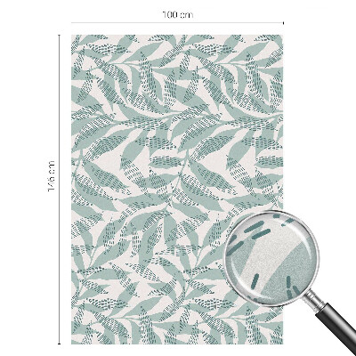 Witraż przyklejany na okno folia matowa Zielone liście