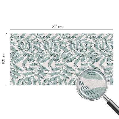 Witraż przyklejany na okno folia matowa Zielone liście