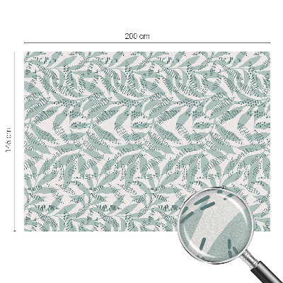 Witraż przyklejany na okno folia matowa Zielone liście