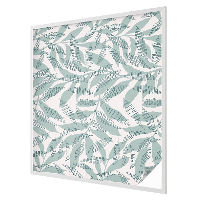 Witraż przyklejany na okno folia matowa Zielone liście