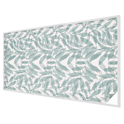 Witraż przyklejany na okno folia matowa Zielone liście