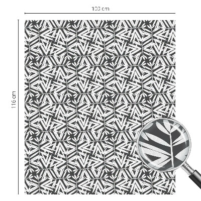 Folia okienna dekoracyjna witraż Geometryczne liście