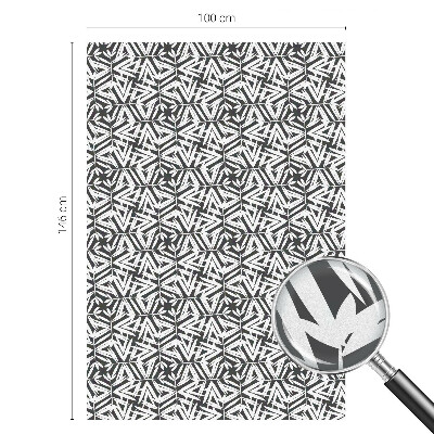 Folia okienna dekoracyjna witraż Geometryczne liście