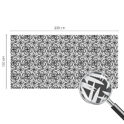 Folia okienna dekoracyjna witraż Geometryczne liście