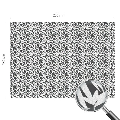 Folia okienna dekoracyjna witraż Geometryczne liście