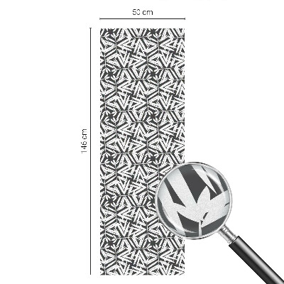 Folia okienna dekoracyjna witraż Geometryczne liście