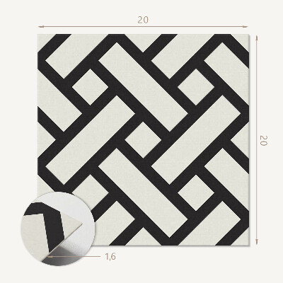 Samoprzylepne płytki na ścianę Geometryczne sploty w unikalnym stylu