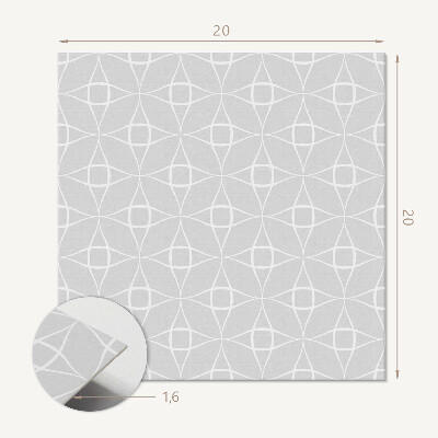 Samoprzylepne płytki Geometryczna siatka w nowoczesnym wydaniu