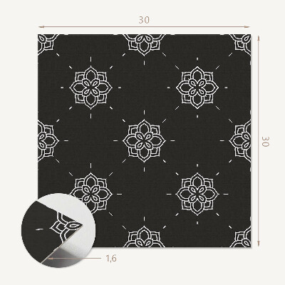 Samoprzylepne płytki na ścianę Florystyczny design