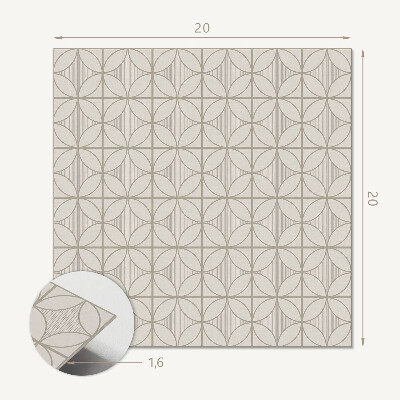 Samoprzylepne płytki Geometryka z okręgami w nowoczesnym wydaniu