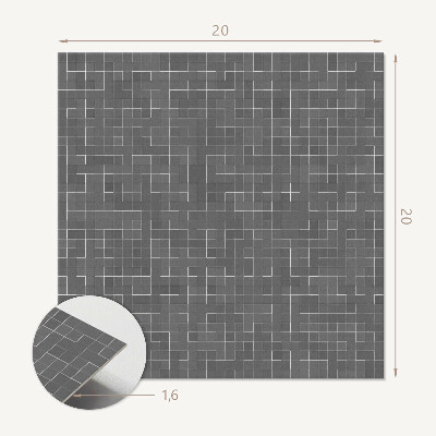 Kafelki samoprzylepne Geometria linii w stylu abstrakcyjnym