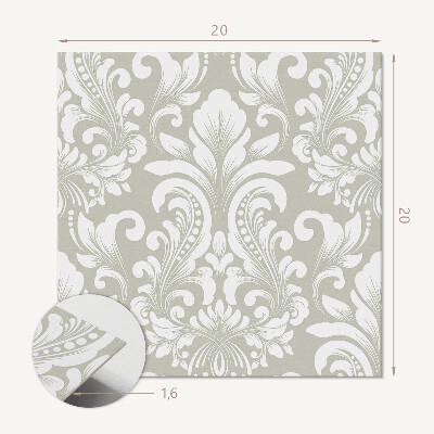 Kafelki samoprzylepne Ornament akcenty w roślinnym stylu