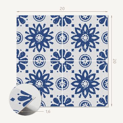 Kafelki samoprzylepne Kwiatowy design