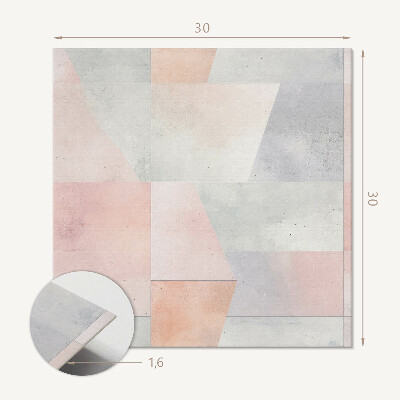Samoprzylepne płytki Wzory geometryczne w pastelach
