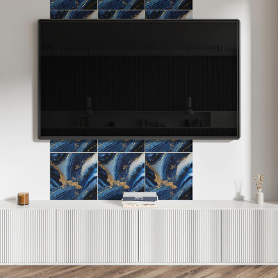 Kafelki samoprzylepne Abstrakcyjny design falowy