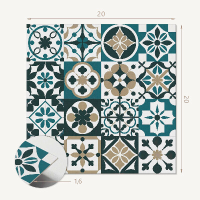 Kafelki samoprzylepne Geometryczne kafelki w artystycznym porządku