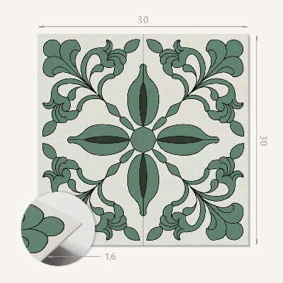 Samoprzylepne płytki Wytworny design roślinny