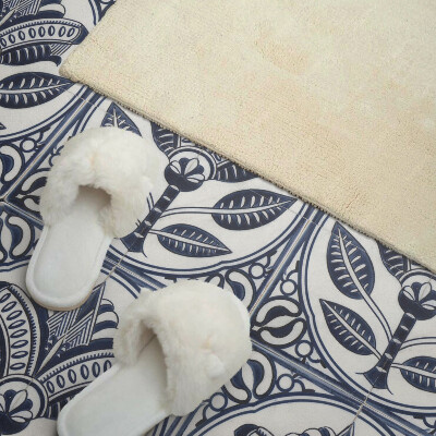 Samoprzylepne płytki na ścianę Ceramiczny wzór florystyczny