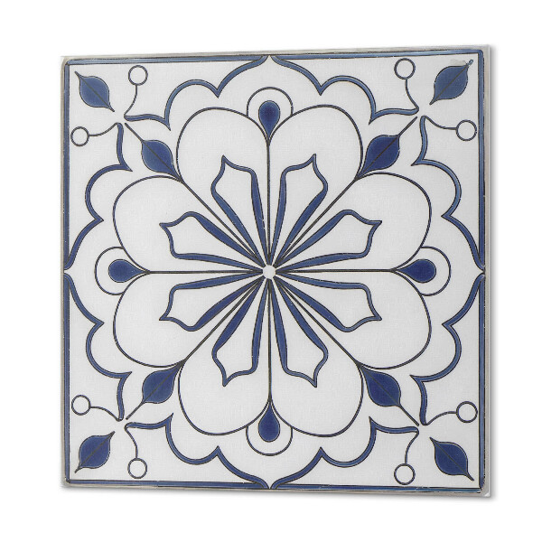 Samoprzylepne płytki Ceramiczny wzór z kwiatami