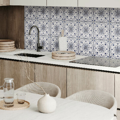 Samoprzylepne płytki Ceramiczny wzór z kwiatami