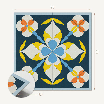 Samoprzylepne płytki na ścianę Roślinny design