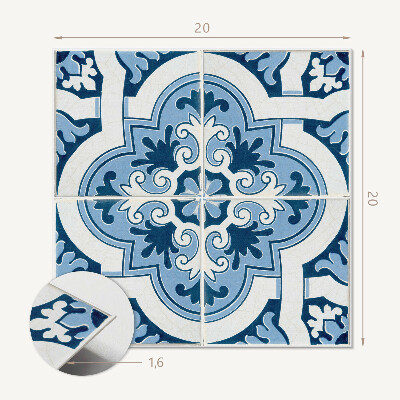 Samoprzylepne płytki na ścianę Ornamentalny wzór kafli w eleganckim wydaniu