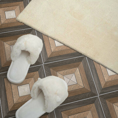 Samoprzylepne płytki na ścianę Romby w geometrycznym ujęciu