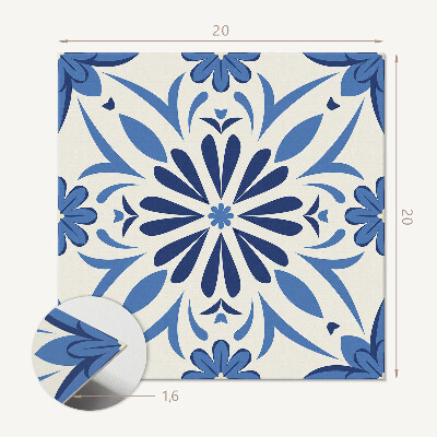 Samoprzylepne płytki na ścianę Florystyczny design