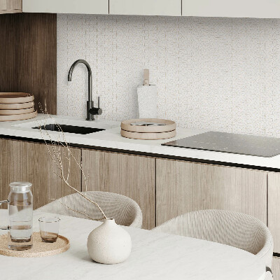 Samoprzylepne płytki na ścianę Wzór kwiatów w geometrycznych kształtach