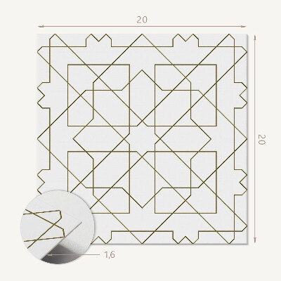 Samoprzylepne płytki Wzór linii w formie geometrycznej